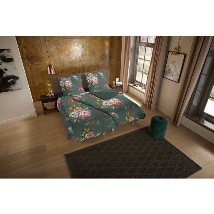 1-persoons dekbedovertrekset 155x220cm nr:30324 groen