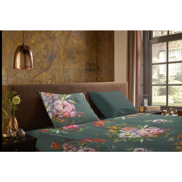 1-persoons dekbedovertrekset 155x220cm nr:30324 groen
