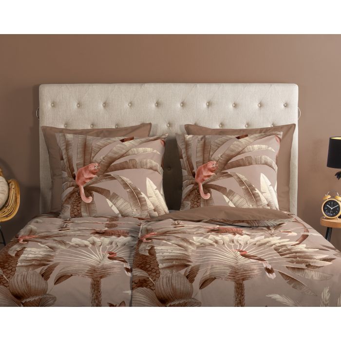 2-persoons dekbedovertrekset 200x200cm nr:30419 taupe