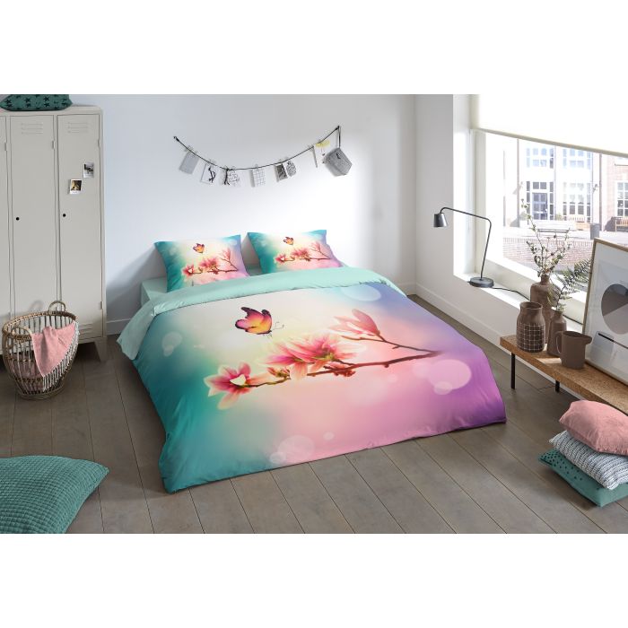 1-persoons dekbedovertrekset 135x200cm microfiber nr:30443 multi