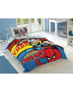 Taç Disney Home - Marvel Comics BRF tek kişilik çocuk nevresim takımı (lisansli)