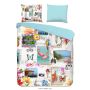 1-persoons dekbedovertrekset 140x220cm microfiber nr:2345 multi