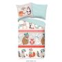 1-persoons dekbedovertrekset 135x200cm flanel nr:30106 multi
