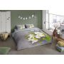 2-persoons dekbedovertrekset 200x220cm microfiber nr:30449 grijs
