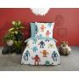 1-persoons dekbedovertrekset 140x200cm nr:6386 multi