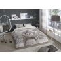 1-persoons dekbedovertrekset 140x200cm flanel nr:6700 grijs
