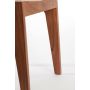 MELAKY houten fauteuil 52,5x49x77,5cm hout bruin en webbing naturel