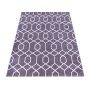 Efor Okta tapis poils ras rectangle 120x170cm violet