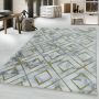 Naxos Rhamnous W vloerkleed laagpolig rechthoek 80x150cm goud