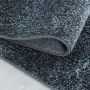 Ottawa Ging tapis poils ras rectangle 200x290cm bleu