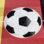 Play Voetbalveld Duitsland antislip kinderkamer speelkleed lussenpolig rechthoek 160x230cm rood