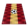 Play Terrain de football Espagne antidérapant tapis de jeu chambre d'enfant poils court bouclé rectangle 140x200cm jaune