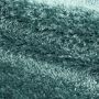 Brilliant Shaggy vloerkleed hoogpolig rond Ø 120cm aqua blauw