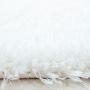 Brilliant Shaggy tapis poils longs rectangle 80x150cm neige