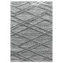 Pisa Parelle vloerkleed hoogpolig rechthoek 80x150cm grijs