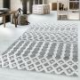 Pisa Wavy vloerkleed hoogpolig rechthoek 120x170cm grijs