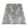 Royal Hexagon tapis poils ras coureur 80x250cm beige