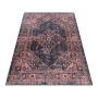 Fiesta Vintage antislip vloerkleed platgeweven rechthoek 120x170cm rood