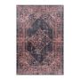 Fiesta Vintage antislip vloerkleed platgeweven rechthoek 120x170cm rood