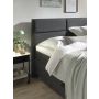 Quattro opbergboxspring 160x200cm antraciet