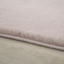 Pouffy vloerkleed fluffy hoogpolig rechthoek 120x170cm beige