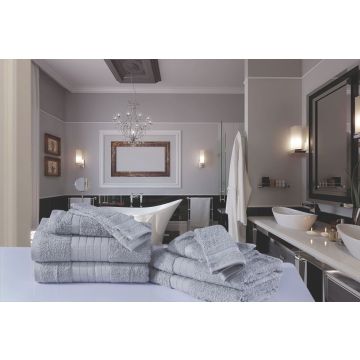 handdoekenset (8 stuks) nr:1000 zilver