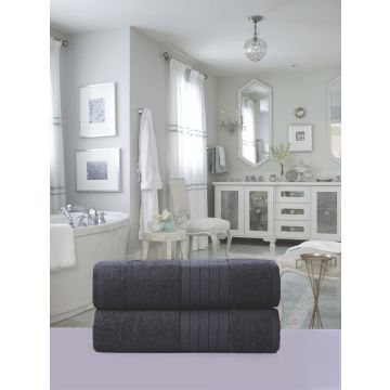 handdoekenset 70x140cm (2 stuks) nr:1000 antraciet