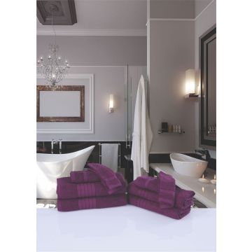 handdoekenset (8 stuks) nr:1000 bordeaux