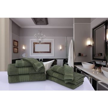 handdoekenset (8 stuks) nr:1000 groen