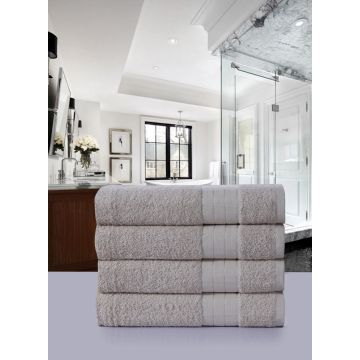 handdoekenset 50x100cm (4 stuks) nr:1000 steen