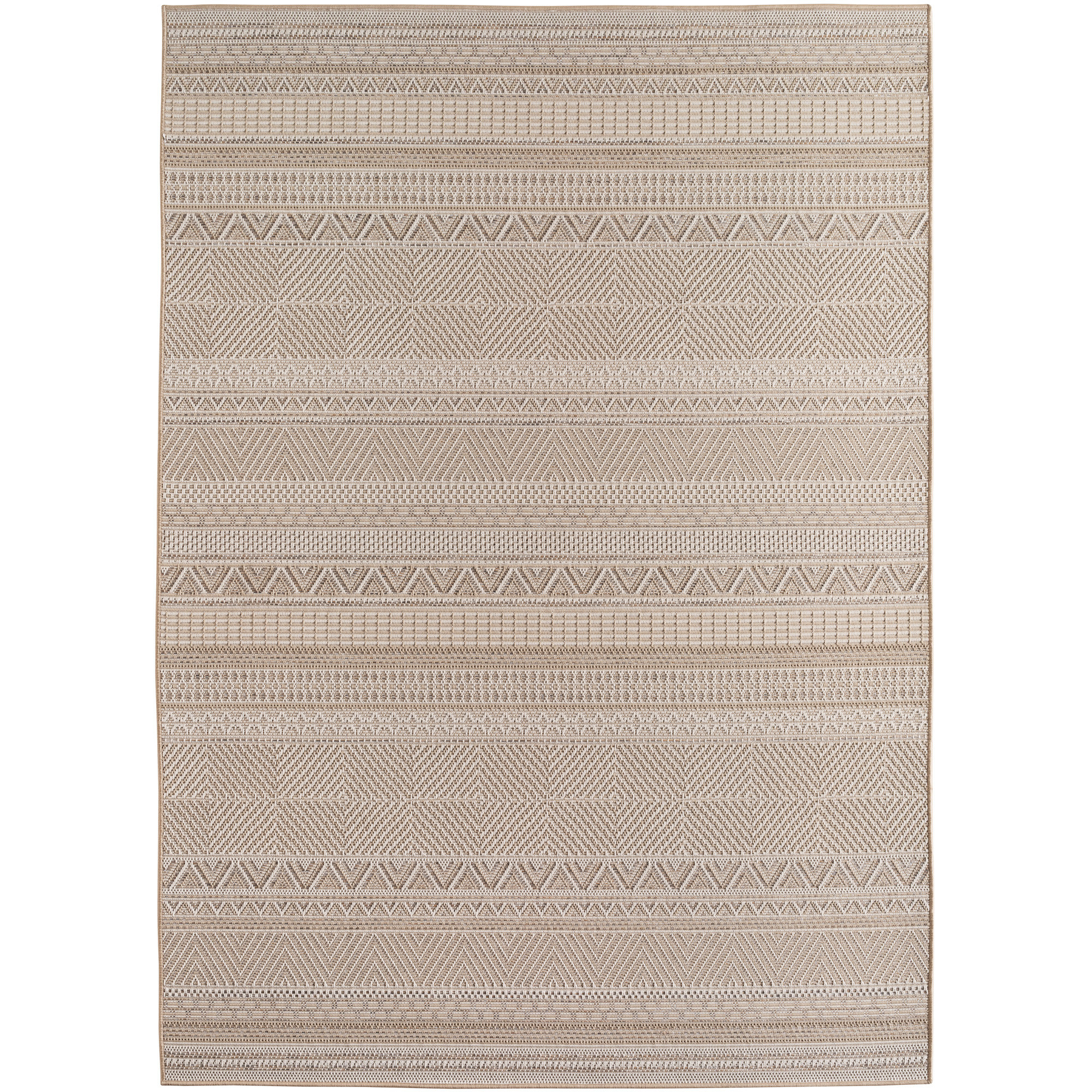 Desert Wav buitenkleed platgeweven rechthoek 200x290cm beige