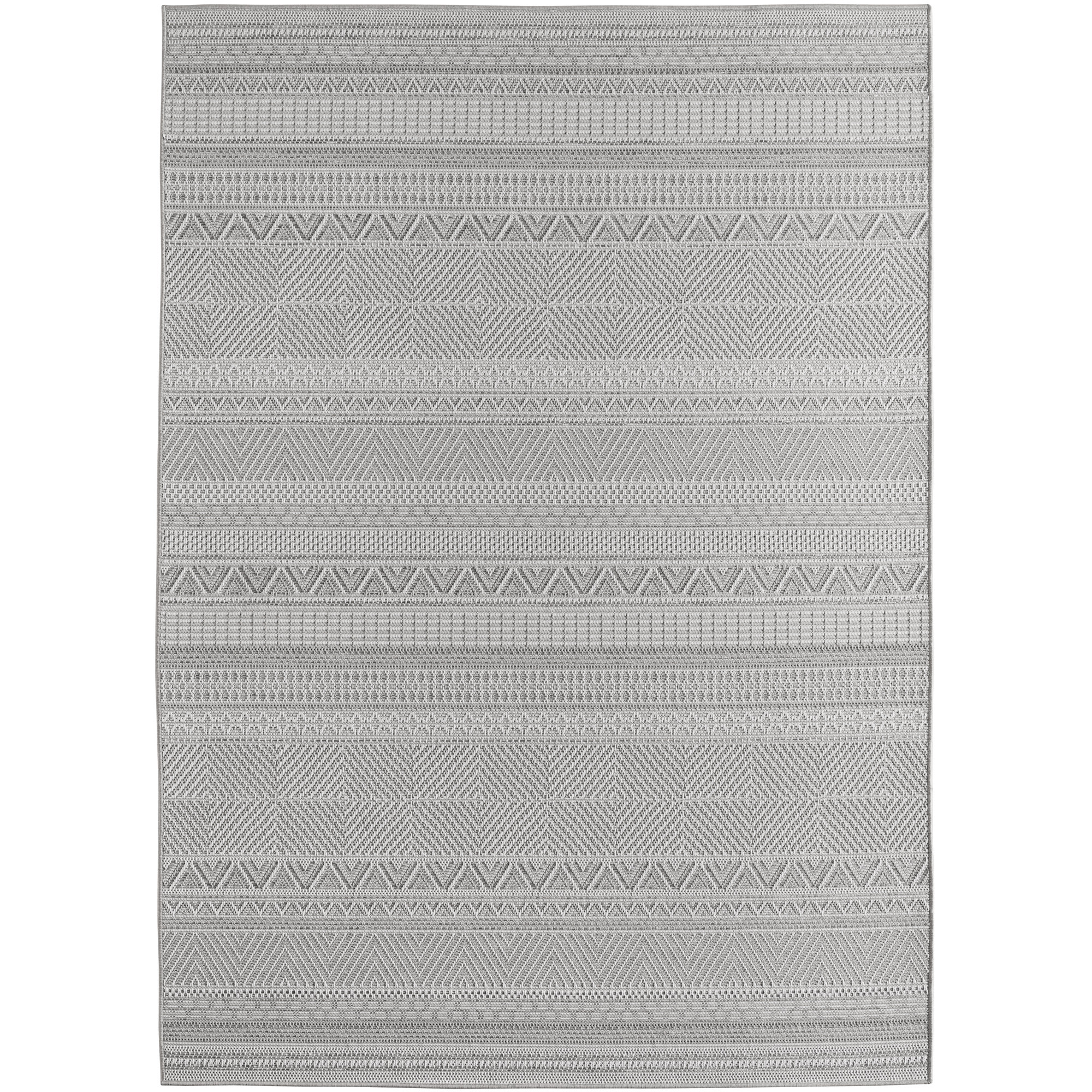 Desert Wav tapis d'extérieur tissage plat rectangle 240x340cm gris