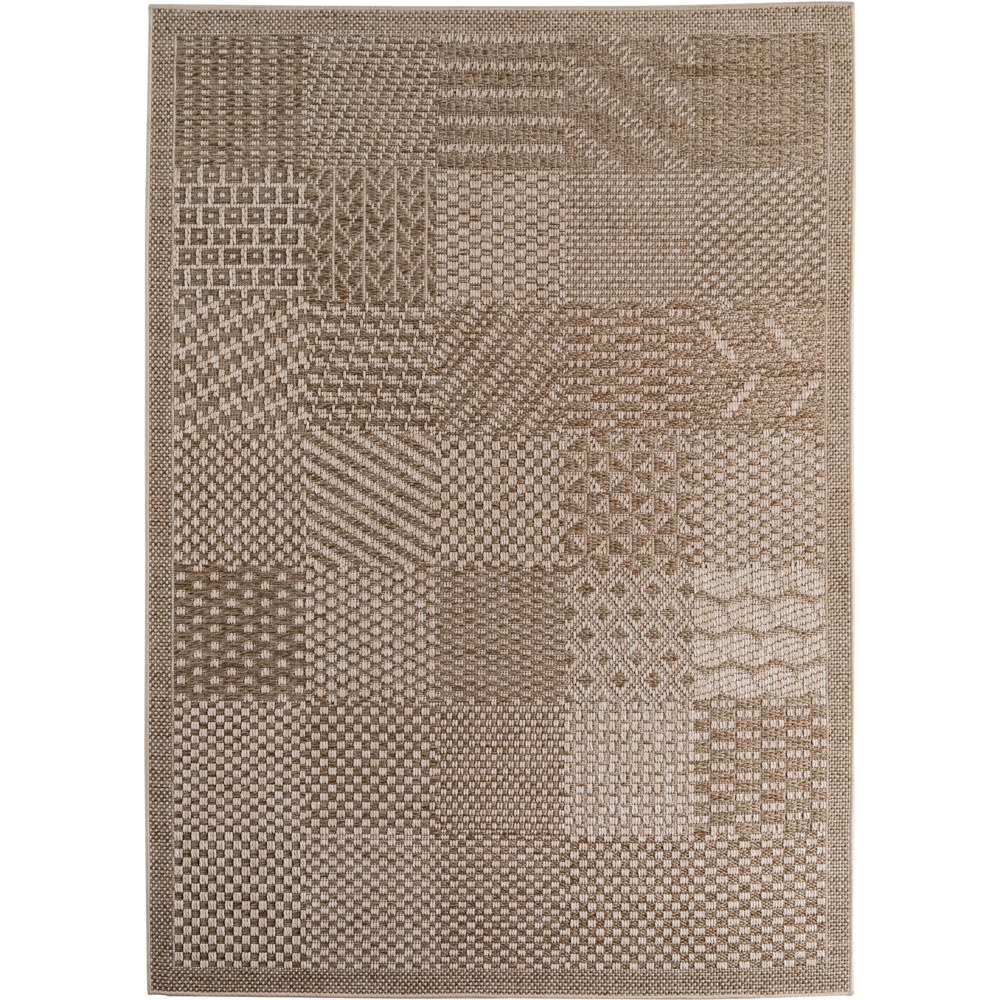 Ibiza Blo buitenkleed platgeweven rechthoek 280x370cm beige