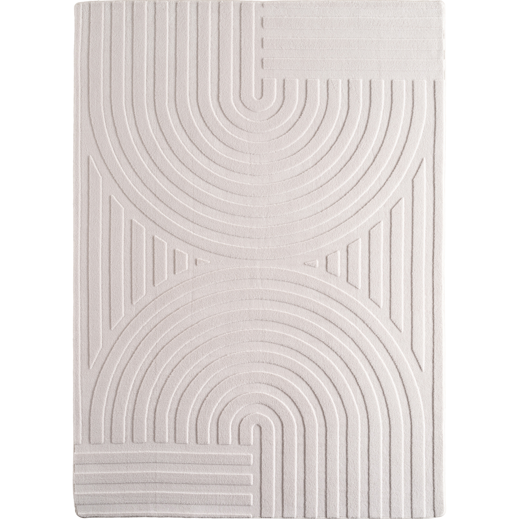 Pompei Uda tapis poils ras coureur 80x150cm crème