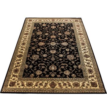 Marrakesh Layla vloerkleed laagpolig rechthoek 160x230cm zwart