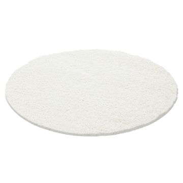 Life Shaggy tapis poils longs rond Ø 160cm crème