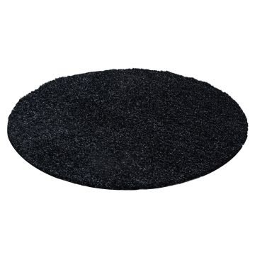 Life Shaggy tapis poils longs rond Ø 80cm anthracite