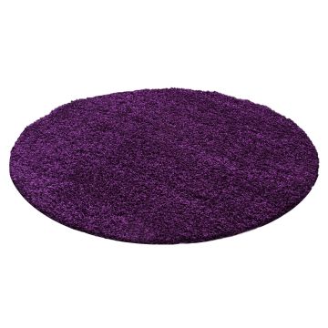 Life Shaggy tapis poils longs rond Ø 160cm lilas