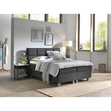 Grande opbergboxspring 160x200cm antraciet