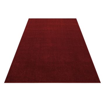 Ata tapis poils ras rectangle 60x100cm rouge