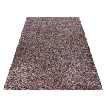 Enjoy Shaggy vloerkleed hoogpolig rechthoek 120x170cm roos