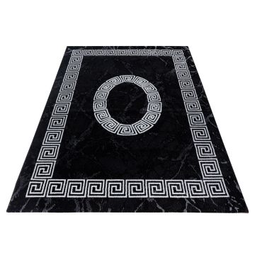 Plus Laby vloerkleed laagpolig rechthoek 160x230cm zwart