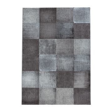 Costa Duva tapis poils ras rectangle 140x200cm brun