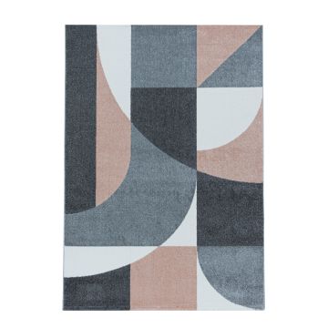 Efor Elips vloerkleed laagpolig rechthoek 240x340cm roos