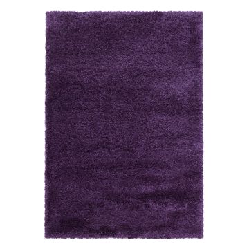 Fluffy Shaggy vloerkleed hoogpolig rechthoek 120x170cm lila