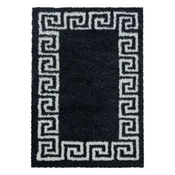 Hera Shaggy tapis poils longs rectangle 280x370cm anthracite