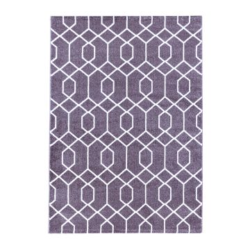 Efor Okta vloerkleed laagpolig rechthoek 80x150cm violet