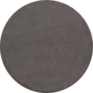 Ata tapis poils ras rond Ø 200cm moka