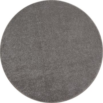 Ata tapis poils ras rond Ø 120cm beige