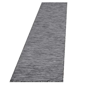 Mambo buitenkleed platgeweven loper 67x230cm antraciet